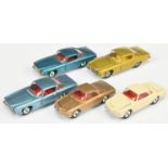 Corgi Toys Unboxed Group To Include 3 X Ghia L,6.4 - Lime body with yellow interior, Volkswagen K...