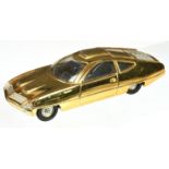 Dinky Toys 352 "UFO" Ed Straker's Car - Gold plated body,silver engine cover and trim, pale harde...