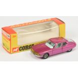 Corgi Toys Whizzwheels 284 Citroen SM - Metallic pink body, pale blue interior, chrome trim, spok...