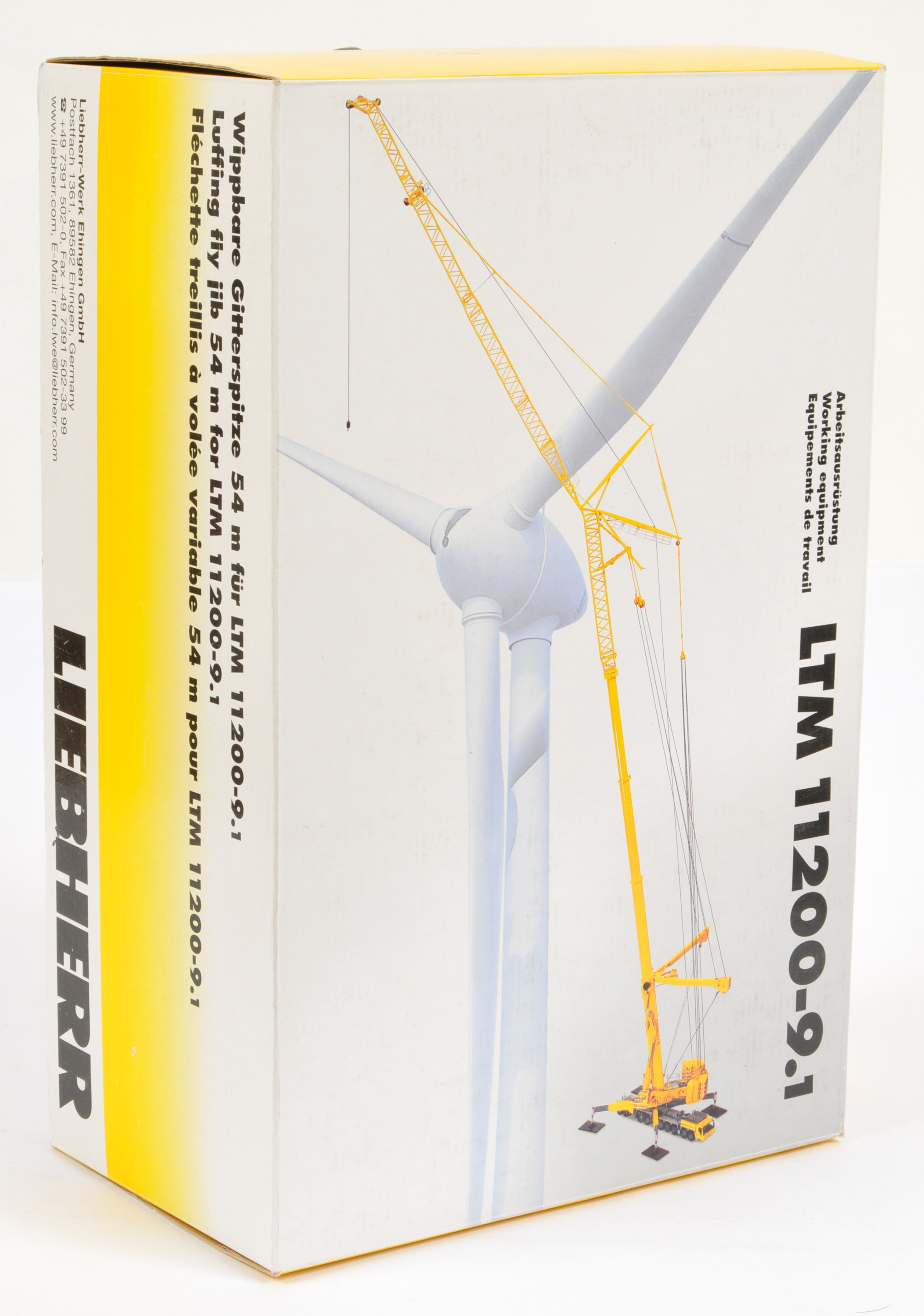 NZG (1/50th) 7322 Liebherr LTM 11200 1280 Luffing Fly Jib For LTM 11200-9.1 - Deep Yellow - Near ...