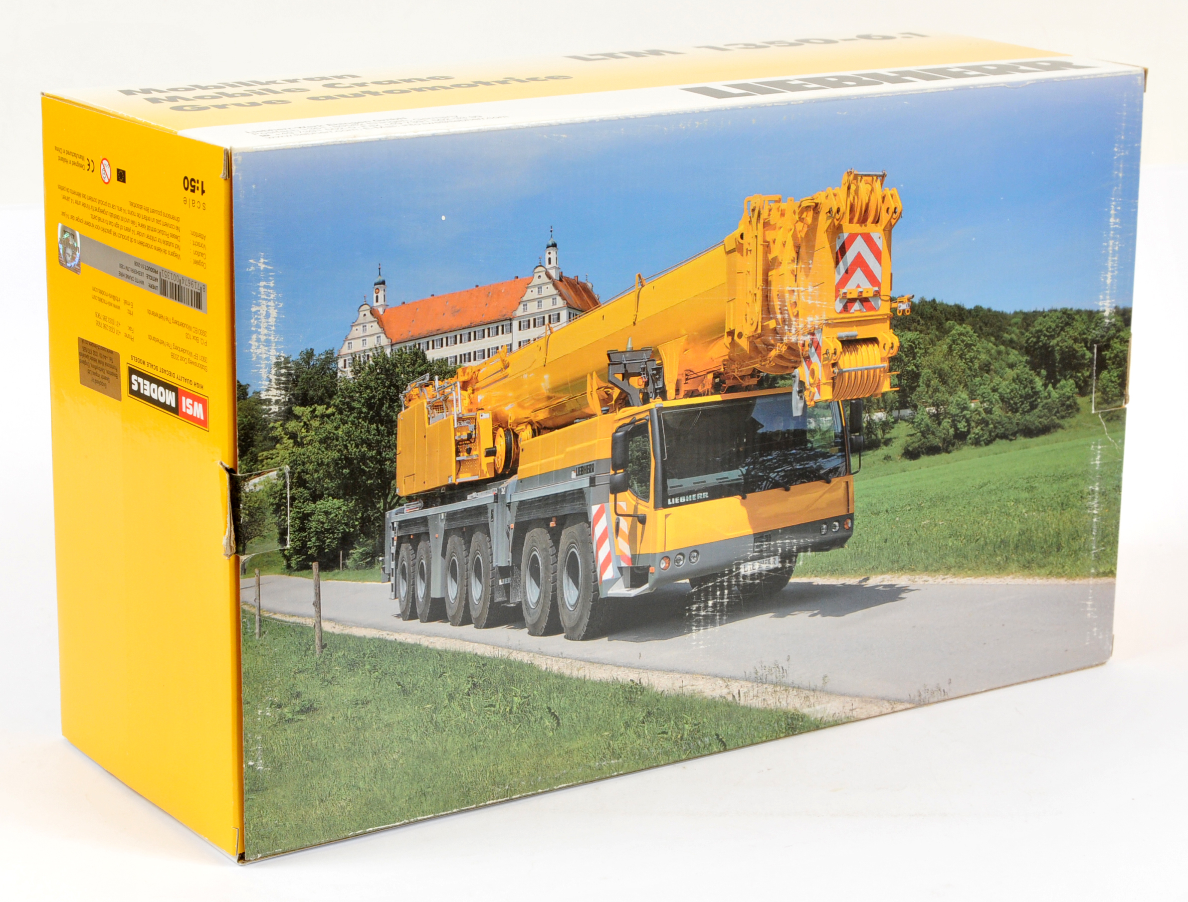 WSI Models  (1/50th) 51-2008  Liebherr LTM 1350.6.1 "Whyte Crane Hire " Mobile Crane Yellow and g... - Image 2 of 3