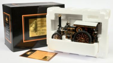 Midsummer Models (1/24th) Burrell  Road locomotive "President" - Black and red with  pale grey ro...