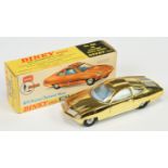 Dinky Toys 352 "UFO" Ed Straker's Car - Gold plated body,silver engine cover and trim, pale greyi...