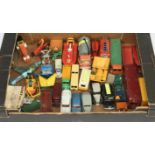 Dinky Toys Large Unboxed Group To Include - Big Bedford, Massey Ferguson Tractor, Horse Box, land...