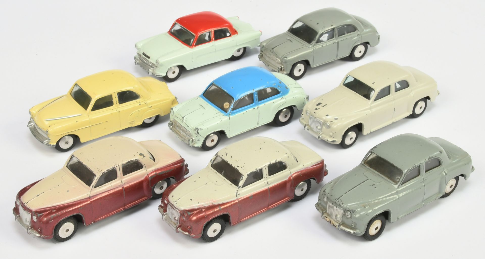 Corgi Toys Unboxed Group To Include - Vauxhall Velox Saloon - Yellow, Rover 90 Saloon Two-Tone, S...