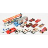Corgi Toys Husky/Rockets/Juniors Unboxed group To include - Ford Escort rally car, Stock car, For...