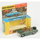 Corgi Toys  275 Rover 2000 TC - Green body, amber roof panel, brown interior, chrome trim and "Go...