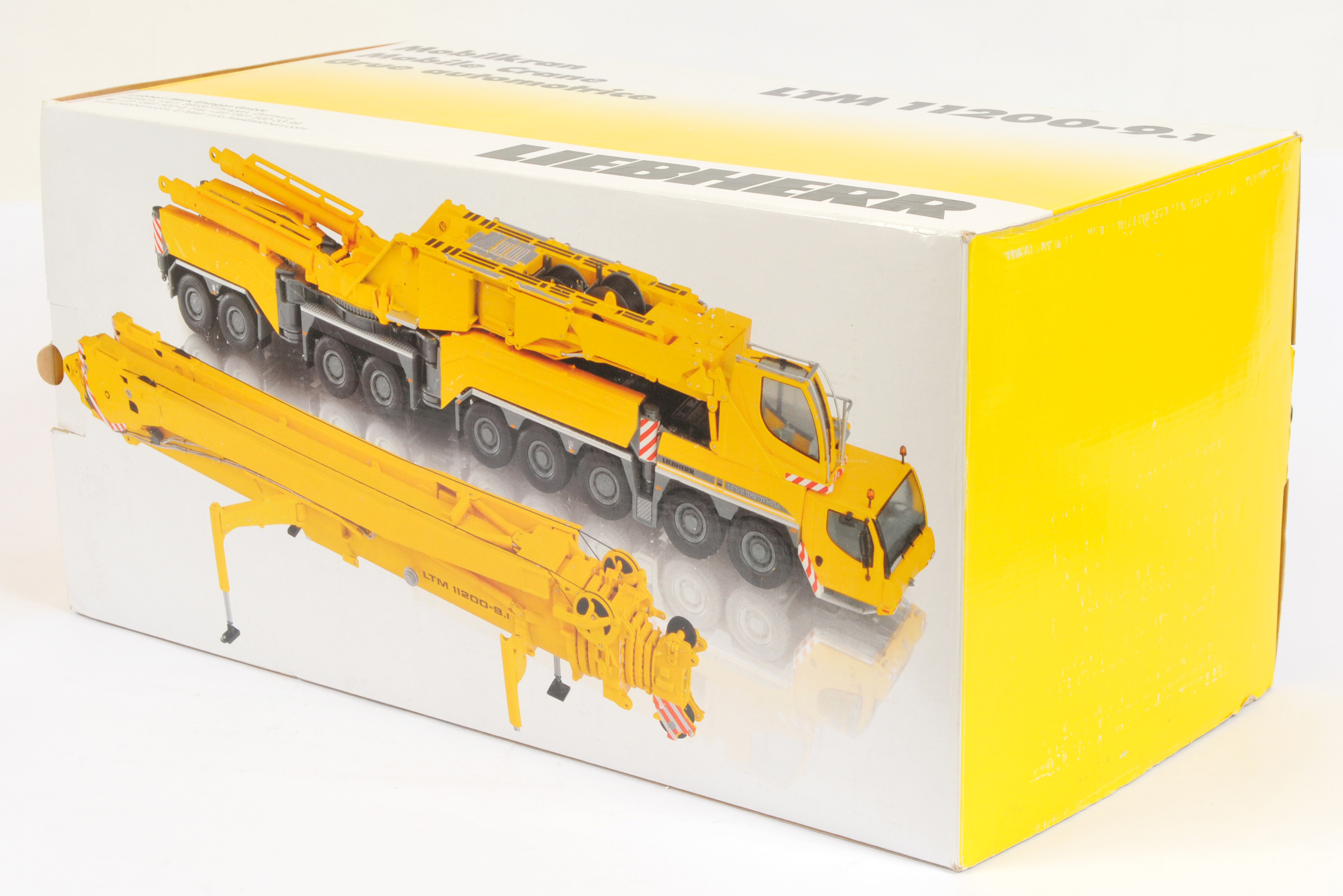 NZG  (1/50th) 732 Liebherr LTM 1200-9.1 Mobile Crane  -Yellow and grey     - Excellent in a Good ... - Image 2 of 5