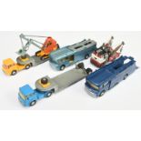 Corgi Toys Unboxed Group Of 4 Bedford Articulated Truck and Trailers - (1) Type S Carrimore Car T...