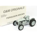 G & M Originals (1/16th) Ferguson Brown Tractor - Grey including Mudguards and wheels with black ...