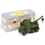 Dinky Toys Military 661 Scammell Recovery Tractor - Green including supertoy hubs, with windows