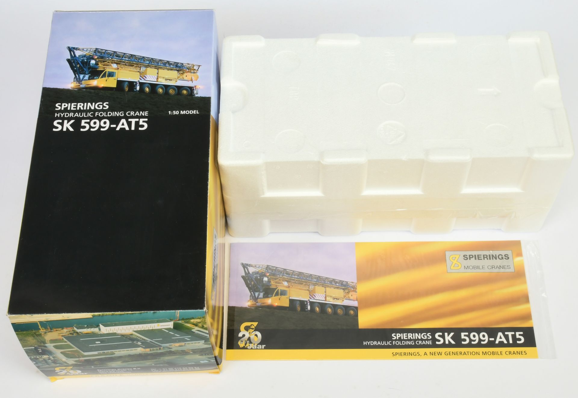 WSI Models  (1/50th) 9004 Spierings SK 599-AT5  Mobile Crane  - Mint (Factory sealed polystyrene ...