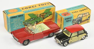 Corgi Toys  246 Chrysler Imperial - Red body, pale green interior with passenger figure only, chr...