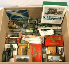 Military Group To Include Boxed Solido - Missile launcher, Victoria - Dodge Jeep, Models Of Yeste...