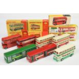 Dinky Toys Group Of Buses To Include 289 "London Transport" Routemaster,  283 Singledecker "Red A...