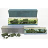 Dinky Toys Pre-War A Pair Of Military - (1) 151 Medium Tank Set - To Include Medium Tank, 6-Wheel...