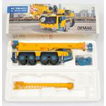 Conrad  Models  (1/50th) 2107/07 Demag  "Terex" AC 100-4 Mobile Crane - Blue and yellow - Excelle...