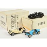 Franklin Mint (1/24th) Scale A Group Of 3 - (1) Porsche 911 Turbo - Black, (2) Bugatti Type 35 - ...