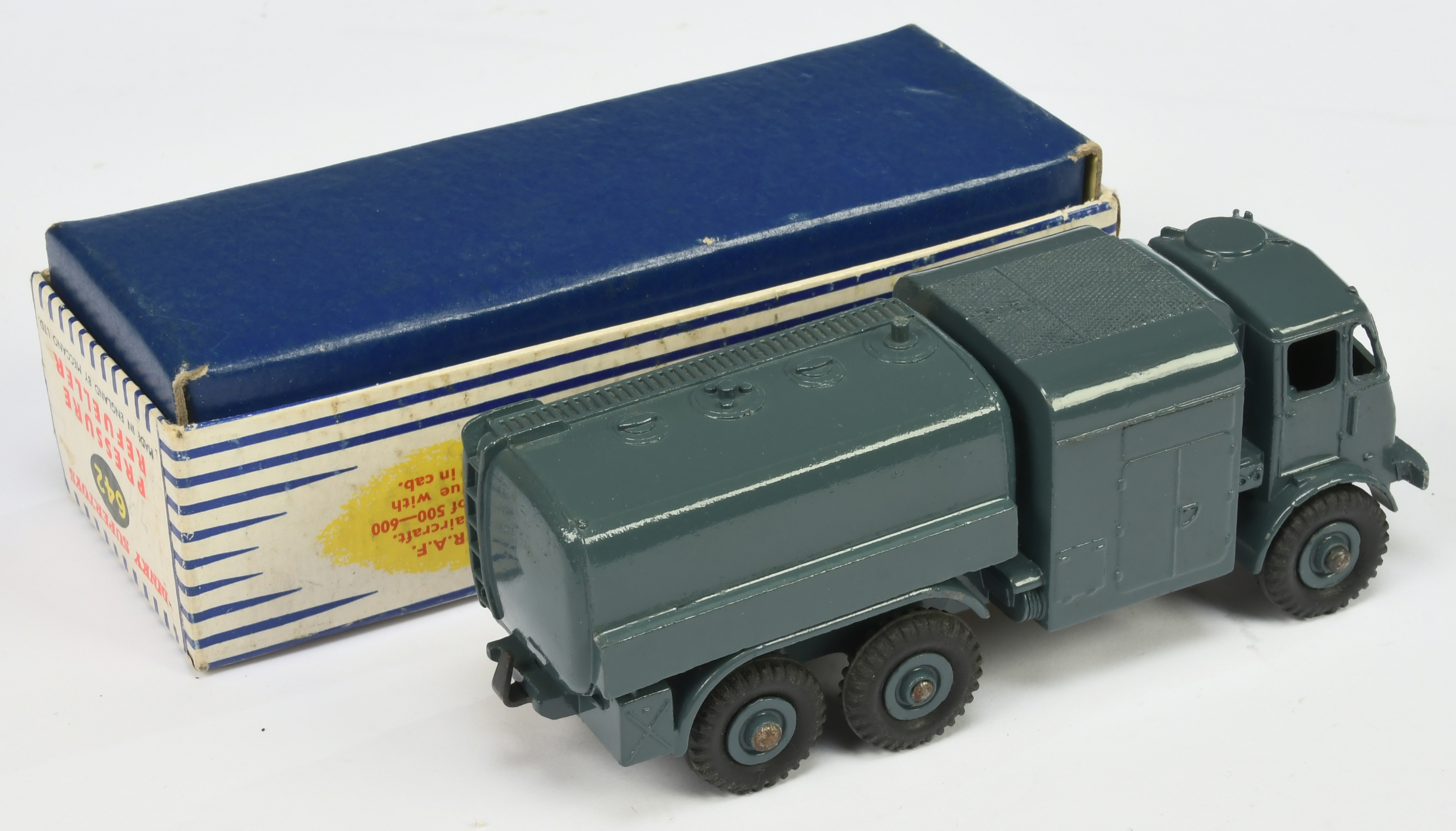 Dinky Toys Military 642 "RAF" Pressure Refueller - Greyish-blue including supertoy hubs and with ... - Image 2 of 2