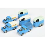 Corgi Toys Unboxed Group Of Land Rovers  With Beaufort Double Horse Box To Include - (1) Blue, le...