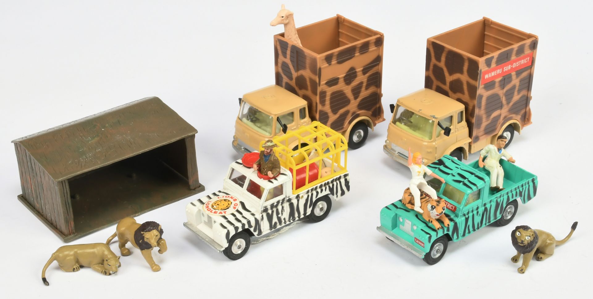 Corgi Toys Unboxed Group To Include "Daktari" 2 X  Bedford TK Giraffe Transporter, Land Rover - C...
