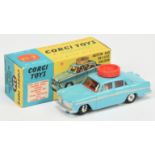 Corgi Toys 236 Austin A60 De-Luxe Saloon "Motor School" - Blue body, red interior and roof turnin...