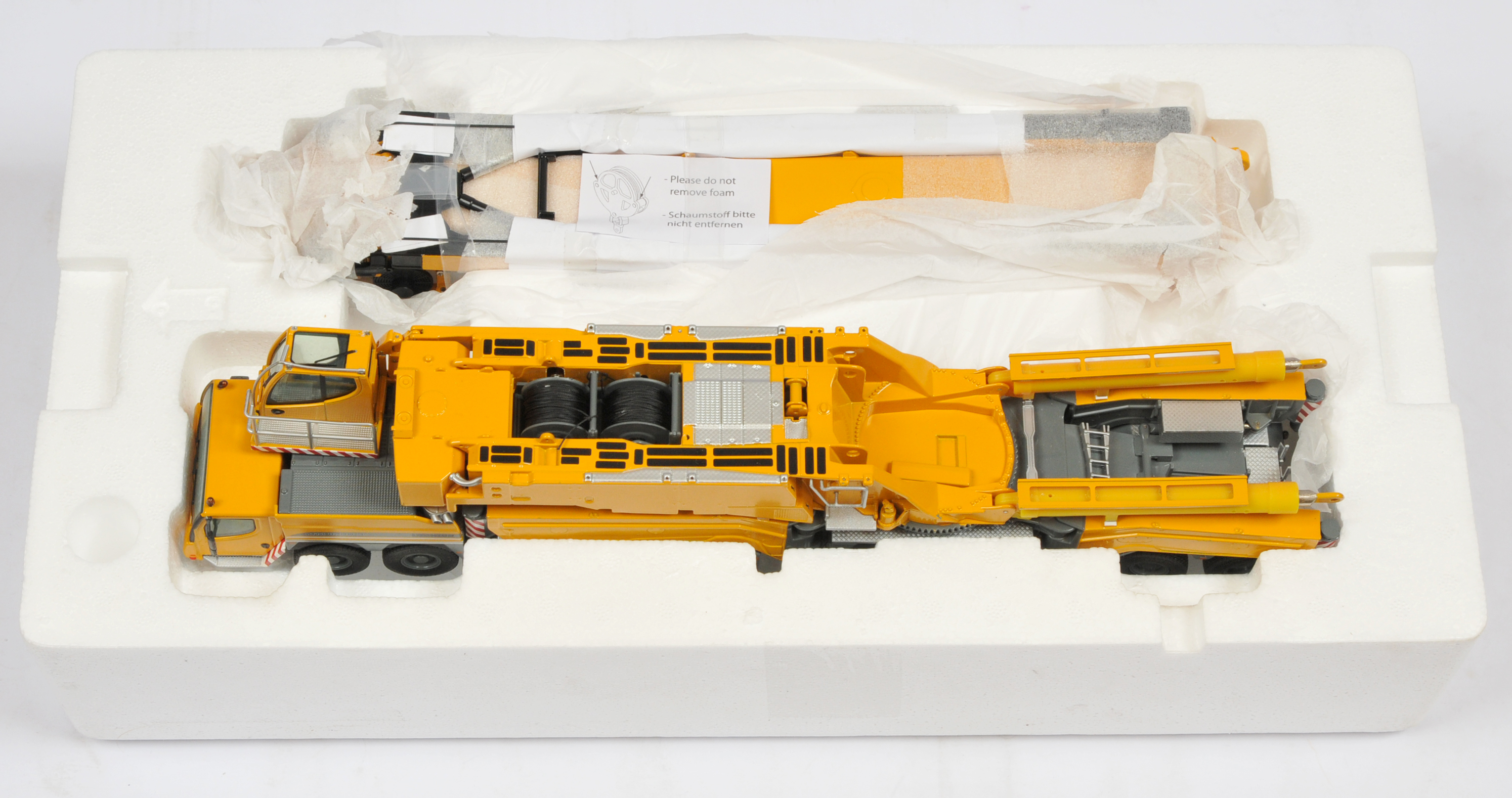 NZG  (1/50th) 732 Liebherr LTM 1200-9.1 Mobile Crane  -Yellow and grey     - Excellent in a Good ... - Image 5 of 5