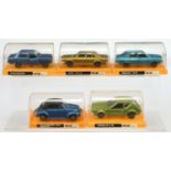 Polistil (1/43rd) Group To Include - EL60 Ford Escort Mark 1 - Blue, EL43 Volkswagen Saloon (Beet...