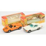 Corgi Toys Whizzwheels A Pair - (1) 388 Mercedes C111 - Orange body, black including interior and...