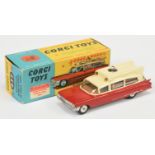 Corgi Toys 437 Superior "Ambulance" - Two-Tone Cream and red, brown interior, silver trim, spun h...