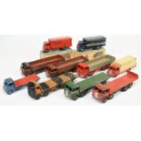 Dinky Toys Group To Include Foden (Type 2) Diesel Wagon, (Type 1) flat Truck With Tailboard, Guy ...