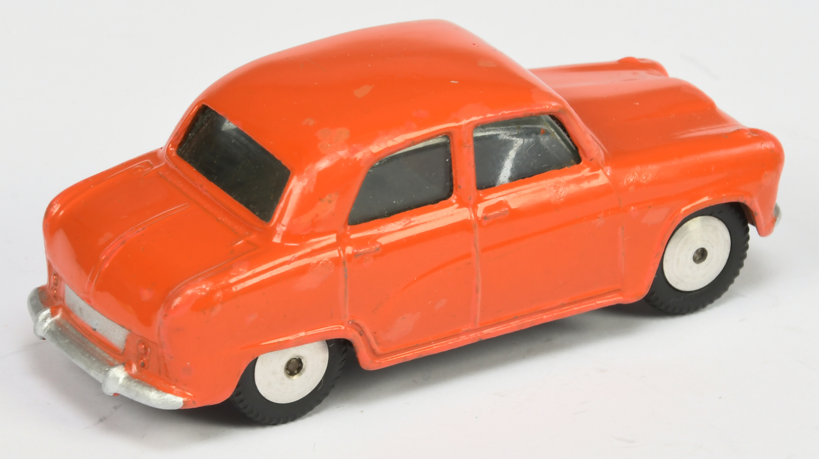 Corgi Toys Unboxed 201M Austin Cambridge  saloon - Orange Body, silver trim, flat spun hubs, with... - Image 2 of 2