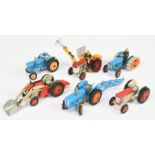 Corgi Toys Unboxed |Group Of Tractors To Include Fordson Power Roadless Half Track, Major, Massey...