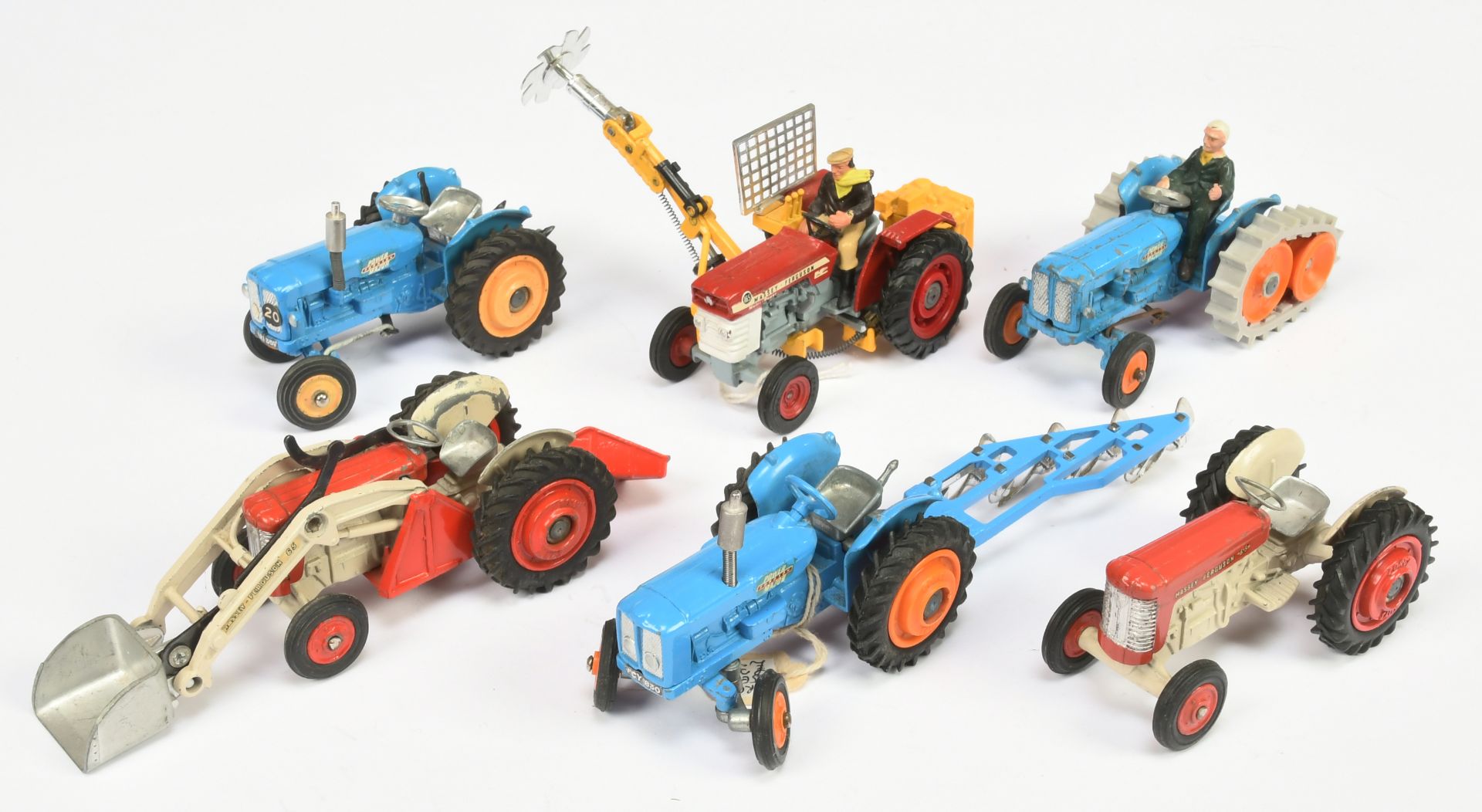 Corgi Toys Unboxed |Group Of Tractors To Include Fordson Power Roadless Half Track, Major, Massey...