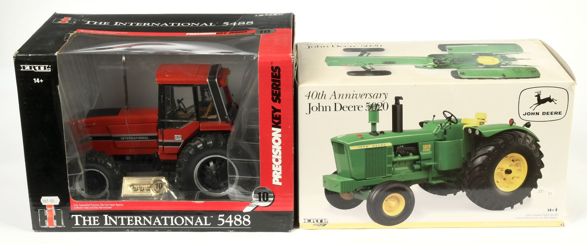 Ertl (1/16th) A Pair - (1)  14757 The International Tractor 5488 - Red, black and Silver Mint in ...