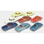 Corgi Toys Unboxed Group Of 5 Jaguars To Include - Mark  X - Blue body, red interior, metallic Ce...