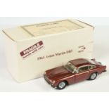 Danbury Mint (1/24th) Aston Martin DB5 - Metallic Dark red (Dubonnet), chrome trim - Near Mint in...