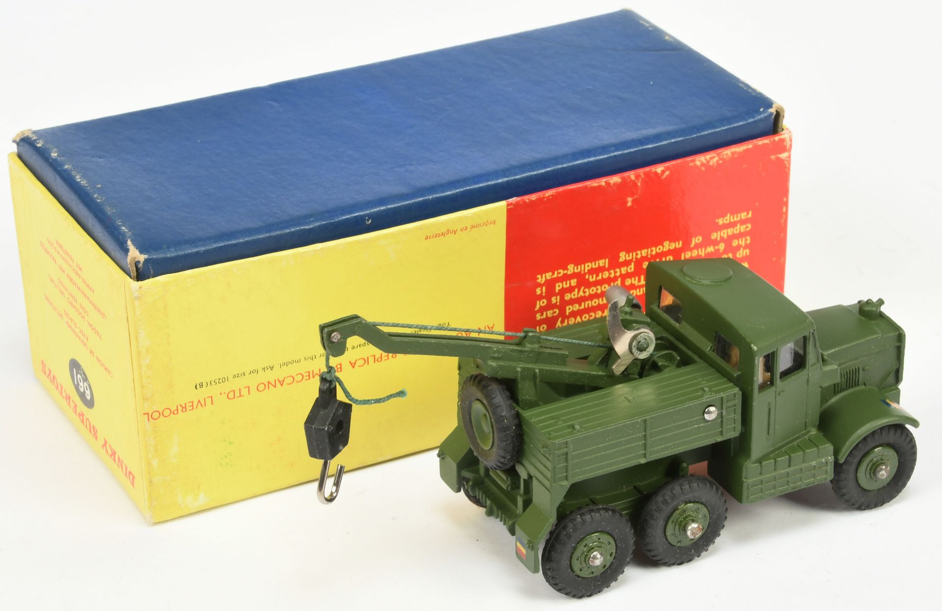 Dinky Toys Military 661 Scammell recovery Tractor - Rare Late Issue - Green including plastic hub... - Bild 2 aus 2
