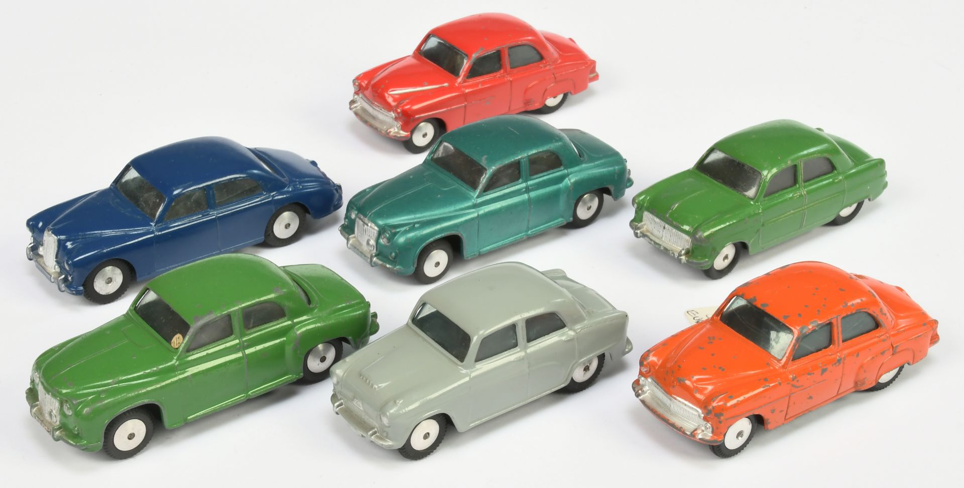 Corgi Toys Unboxed Group Of Mechanical Motor Issues To Include - Vauxhall Velox - Orange, Riley P...