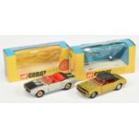 Corgi Toys 338 Chevrolet SS350 Camaro - Lime body, red interior, chrome trim and "Golden Jacks" T...