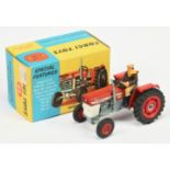 Corgi Toys 66 Massey Ferguson 165 Tractor - Red including hubs, white, grey with figure driver