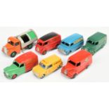 Dinky Toys Unboxed Group To Include - Bedford Refuse Collector - Orange and grey, Austin Van "She...