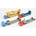 Corgi Toys Unboxed Group Of 4 Bedford Articulated Truck and Trailers - (1) Type S Carrimore Car T...
