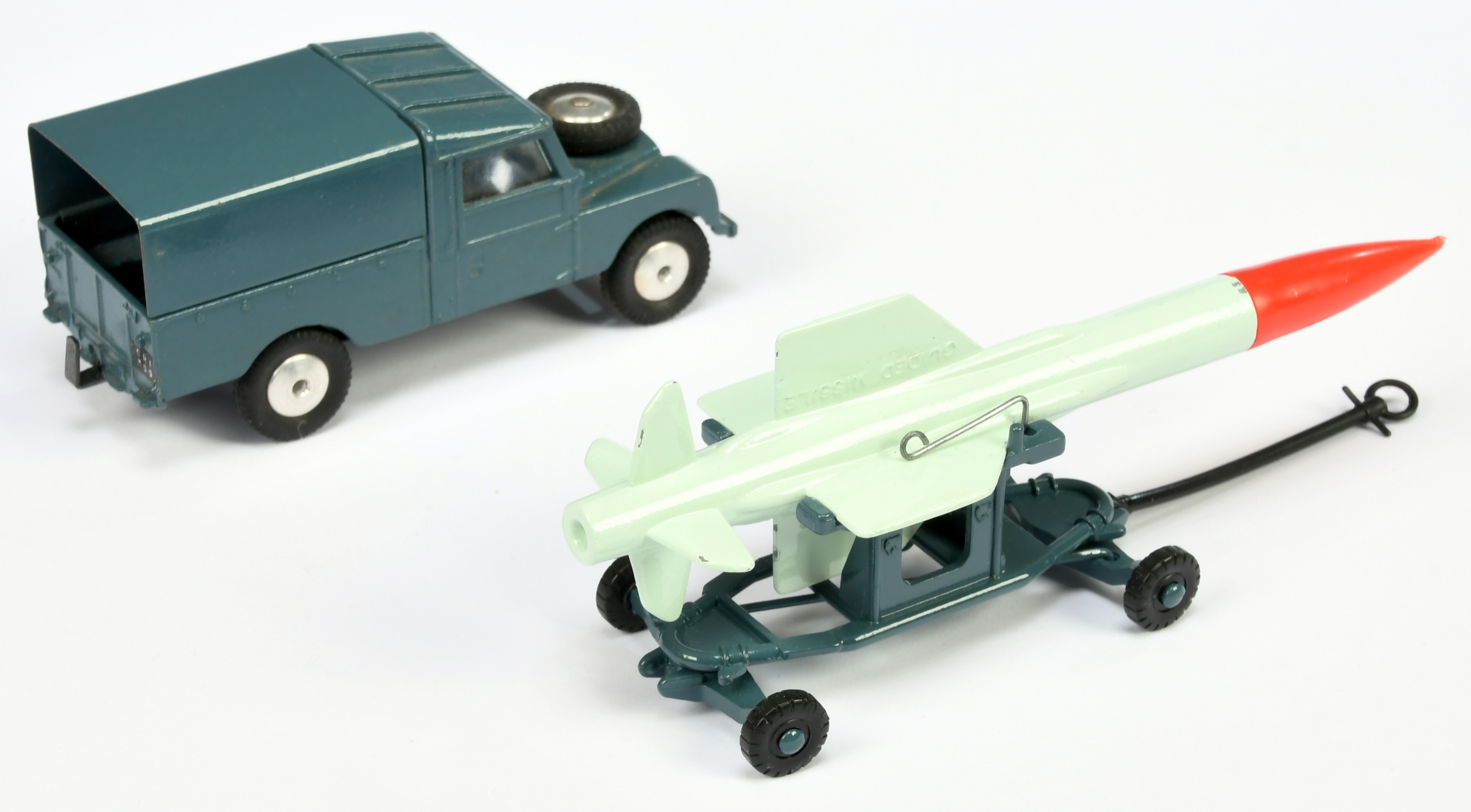 Corgi Toys GS 3 "RAF" Gift Set - Unboxed - Land Rover - Greyish-blue including tinplate tilt, fla... - Image 2 of 2