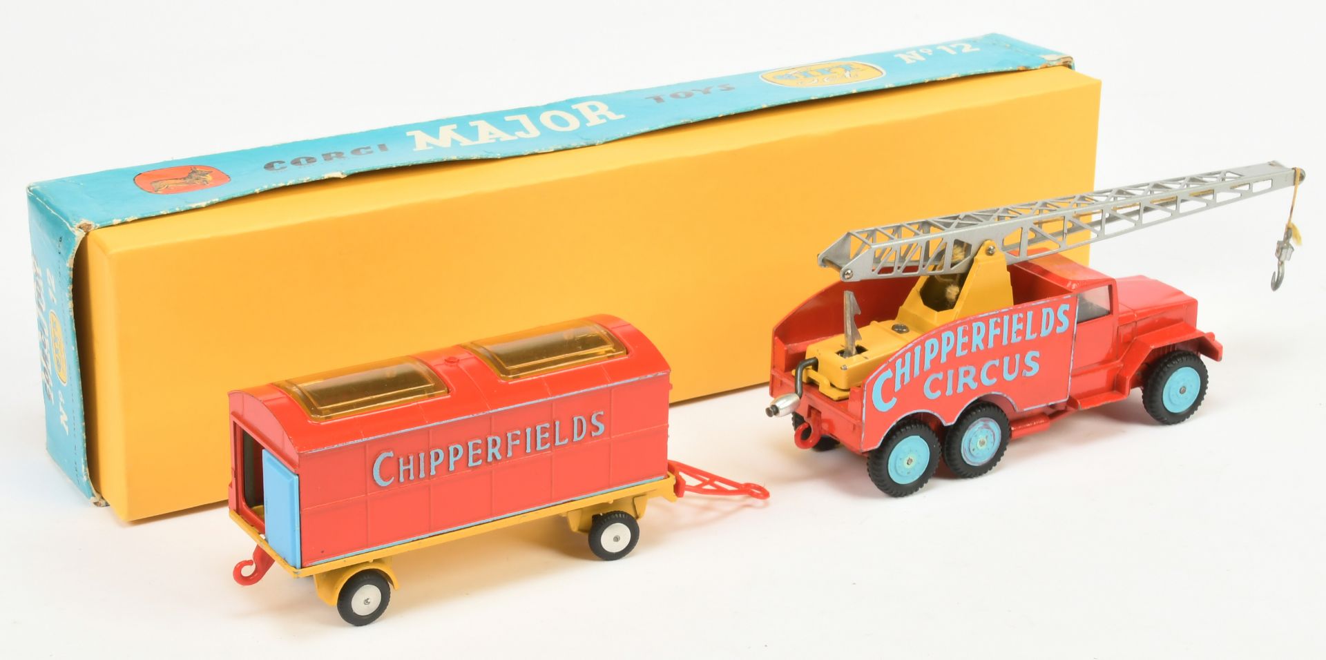 Corgi Toys GS 12 Gift Set "Chipperfield's" - To Include Scammell 6-Wheel Crane truck and Animal C... - Bild 2 aus 2