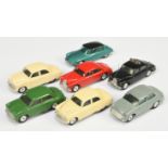 Corgi Toys Unboxed Group To Include - Vauxhall Velox Saloon - Cream, Riley saloon - red, Citroen ...