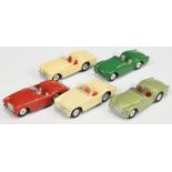 Corgi Toys Unboxed Group  To Include - Austin Healey Sports Car - Cream body, red seats, flat spu...