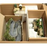 A Group Of 3 Resin dioramas - (1) World Rally, (2) Tower Of London and (3) "AA" Telephone box  - ...