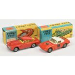 Corgi Toys 218 Aston Martin DB5 - Red body, deep yellow interior, silver trim, criss-cross cast  ...