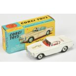 Corgi Toys 258 "The Saint" Volvo P1800 - White body, red interior with figure, silver trim, spun ...